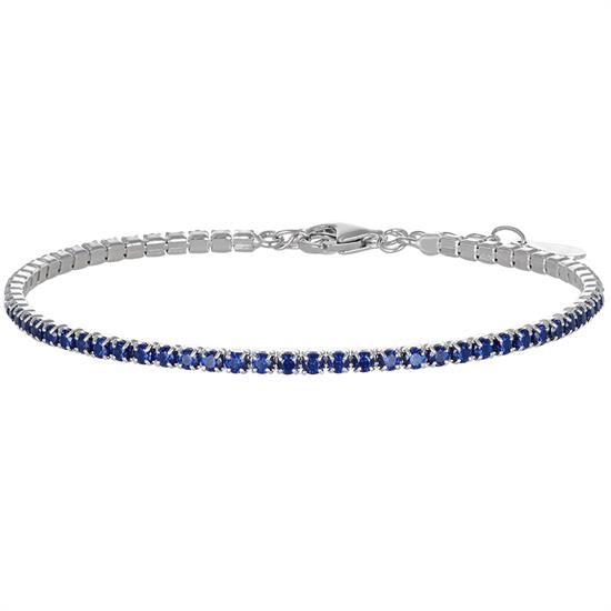 BRACCIALE TENNIS MORBIDO 2MM ZIRCONATO IN ARGENTO 925°/°°