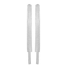 ORECCHINO TENNIS 4 FILI ZIRCONATI IN ARGENTO 925°/°°