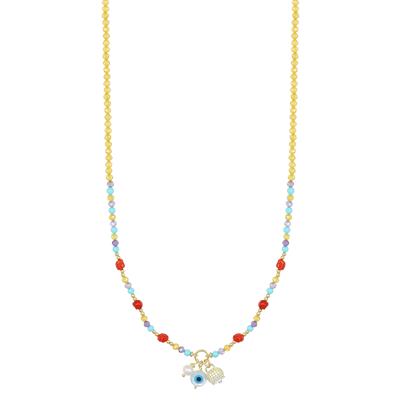 COLLANA S.P LEMON AMET. P.TUR COR CAMPANELLA CZ ARGENTO 925°/°°