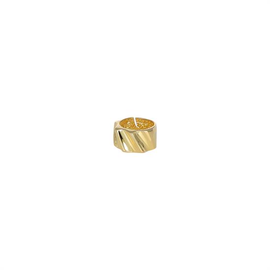 ANELLO FASCIONE RIGATO LAVORATO IN ARGENTO 925°/°°