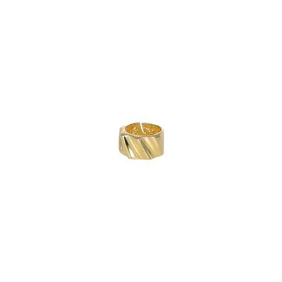 ANELLO FASCIONE RIGATO LAVORATO IN ARGENTO 925°/°°