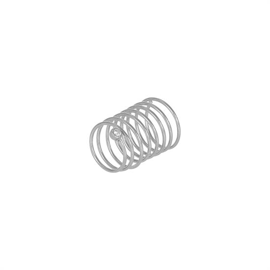 ANELLO MULTIFILO LUNGO CON ZIRCONE IN ARGENTO 925°/°°