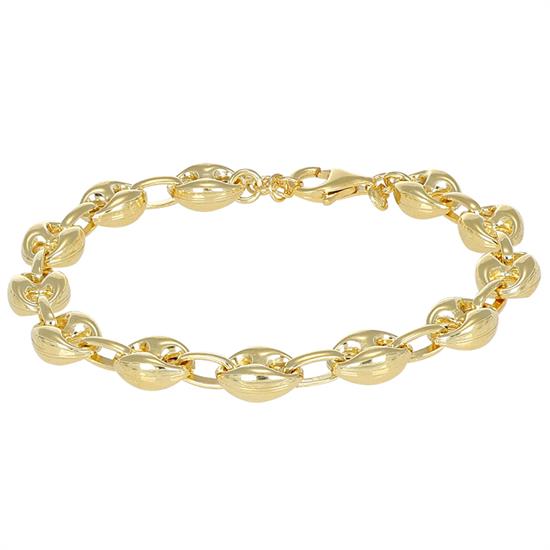 BRACCIALE MAGLIE MARINE 8MM IN ARGENTO 925°/°°