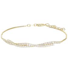 BRACCIALE NODINO TENNIS ZIRCONATO IN ARGENTO 925°/°°