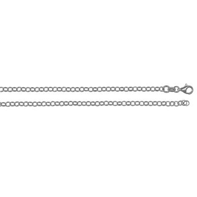 CATENA RODIO ROLLO'LISCIA MEDIA 0.4 IN ARGENTO 925°/°°