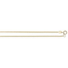 CATENA GROUMETTA DORATA UOMO 0.5MM IN ARGENTO 925°/°°