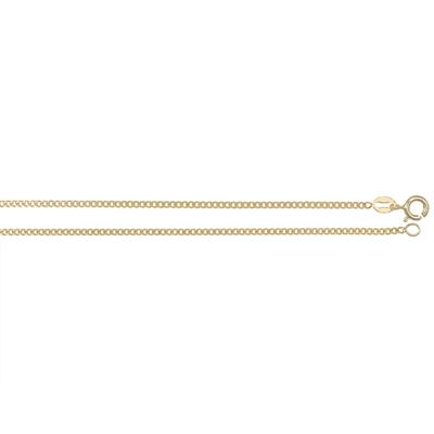 CATENA GROUMETTA DORATA UOMO 0.5MM IN ARGENTO 925°/°°