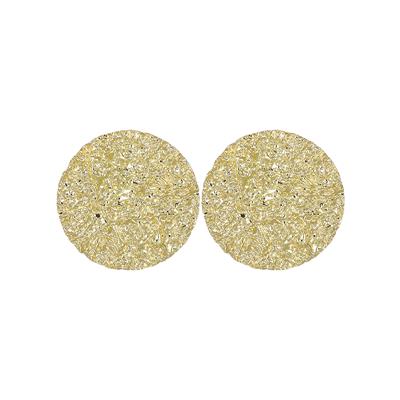 ORECCHINO TONDO MARTELLATO 40MM IN ARGENTO 925°/°°