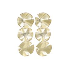 ORECCHINO PENDENTE TRE TONDI IRREGOLARI SATINATI IN ARGENTO 925°/°°