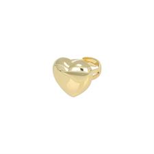 ANELLO CUORE ELETTROFORMATURA REGOLABILE IN ARGENTO 925°/°°