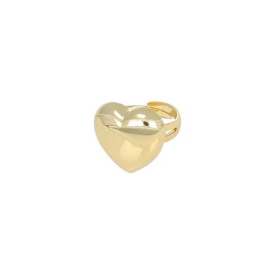 ANELLO CUORE ELETTROFORMATURA REGOLABILE IN ARGENTO 925°/°°