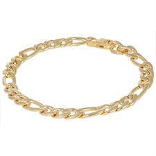 BRACCIALE GROUMETTA ALTERNATA 8MM IN ACCIAIO