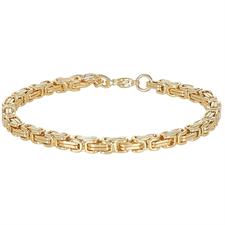 BRACCIALE MAGLIA BIZANTINA 4MM IN ACCIAIO
