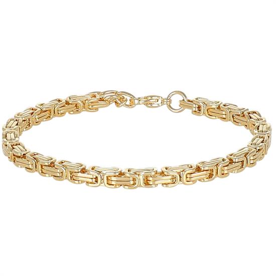 BRACCIALE MAGLIA BIZANTINA 4MM IN ACCIAIO