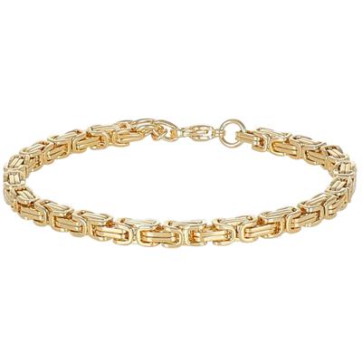 BRACCIALE MAGLIA BIZANTINA 4MM IN ACCIAIO