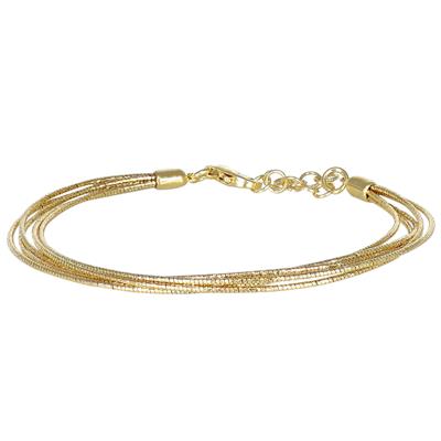 BRACCIALE MULTIFILO DIAMANTATO MORBIDA IN ARGENTO 925°/°°