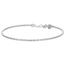 BRACCIALE MANETTA RIGIDA SOTTILE DIAMANTATA IN ARGENTO 925°/°°