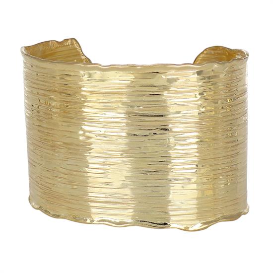 BRACCIALE MANETTA RIGATA CON CHIUSURA 42MM IN ARGENTO 925°/°°