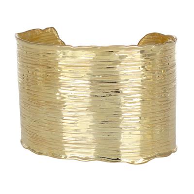 BRACCIALE MANETTA RIGATA CON CHIUSURA 42MM IN ARGENTO 925°/°°