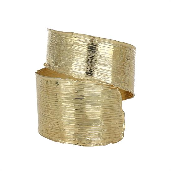 BRACCIALE MANETTA RIGATA DOPPIO FILO MAXI ARMONICO ARGENTO 925°/°°