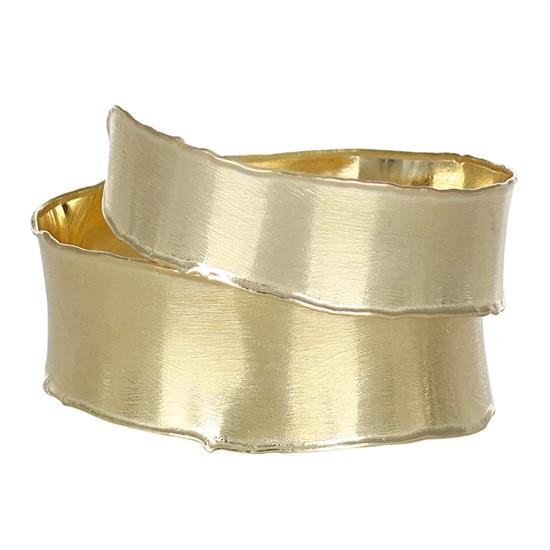 BRACCIALE MANETTA SATINATA ARMONICA DOPPIO FILO IN ARGENTO 925°/°°