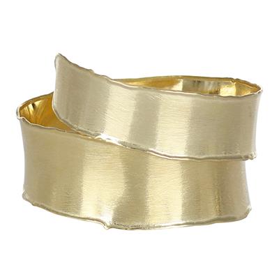 BRACCIALE MANETTA SATINATA ARMONICA DOPPIO FILO IN ARGENTO 925°/°°