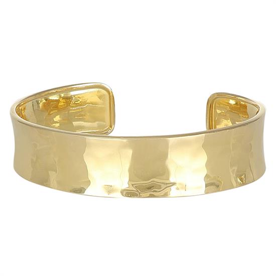 BRACCIALE MANETTA MARTELLATA 15MM IN ARGENTO 925°/°°