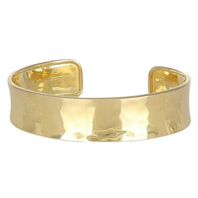 BRACCIALE MANETTA MARTELLATA 15MM IN ARGENTO 925°/°°