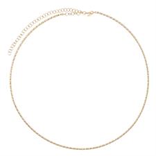 COLLANA RIGIDA SOTTILE DIAMANTATA IN ARGENTO 925°/°°