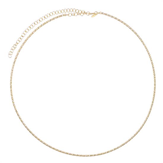 COLLANA RIGIDA SOTTILE DIAMANTATA IN ARGENTO 925°/°°