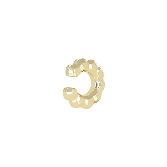 ORECCHINO MONO EARCUFF ELETTROFORMATURA FIORE MIS2 ARGENTO 925°/°°