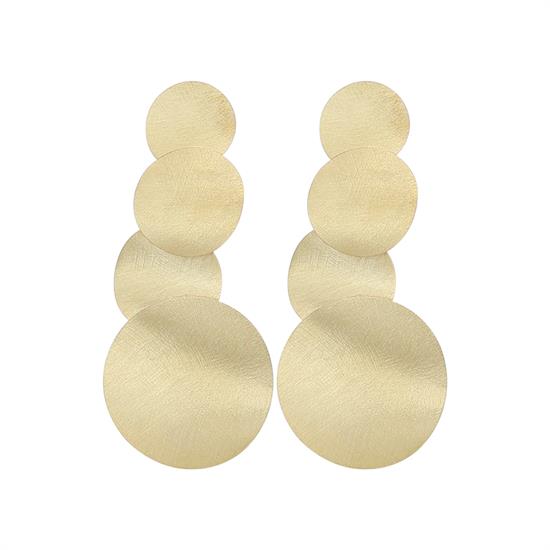 ORECCHINO MULTI TONDI SATINATI MIX MISURE PENDENTE ARGENTO 925°/°°