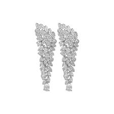 ORECCHINO MULTIPETALI PENDENTE ZIRCONATO IN ARGENTO 925°/°°