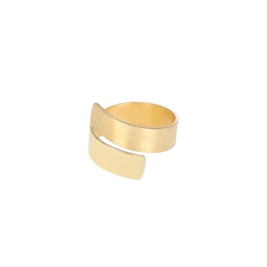 ANELLO CONTRARIE LISCIO E SATINATO IN ARGENTO 925°/°°