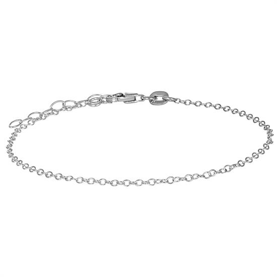 BRACCIALE ROLLO PICCOLA RODIO DIAMANTATA IN ARGENTO 925°/°°