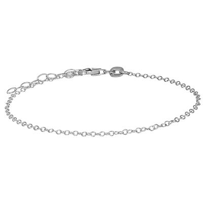 BRACCIALE ROLLO PICCOLA RODIO DIAMANTATA IN ARGENTO 925°/°°