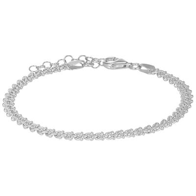 BRACCIALE CATENA GRANCHIO IN ARGENTO 925°/°°