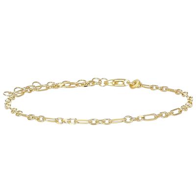 BRACCIALE CATENA FIGARO ROLLO PICCOLA IN ARGENTO 925°/°°