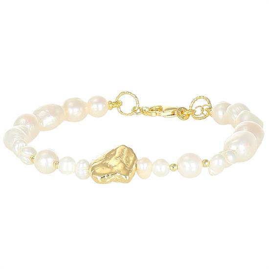 BRACCIALE PERLE FIUME ,PERLE BAROCCHE SASSI ARGENTO ARGENTO 925°/°°