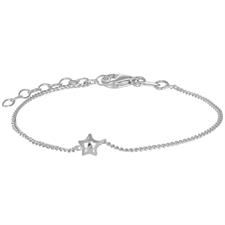 BRACCIALE BIMBA GROUMETTA E STELLA IN ARGENTO 925°/°°