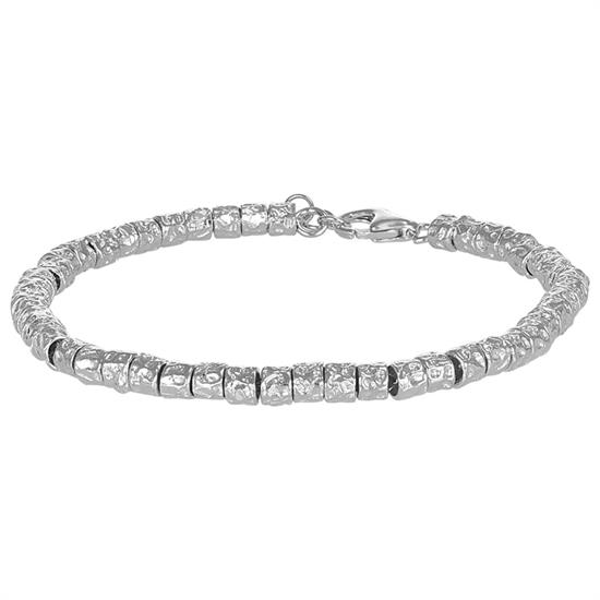 BRACCIALE PEPITE GRANDI IN ARGENTO 925°/°°