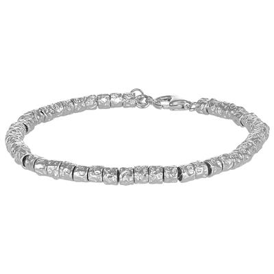 BRACCIALE PEPITE GRANDI IN ARGENTO 925°/°°