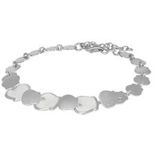 BRACCIALE CAMPANELLE SCALARI SCRITTA CAPRI MADREPERLA ARGENTO925°/°°