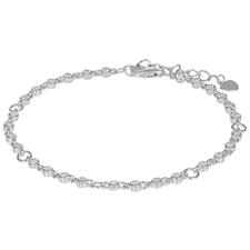 BRACCIALE MULTI TONDI ZIRCONI 2MM CON TONDI SALDATI ARGENTO 925°/°°