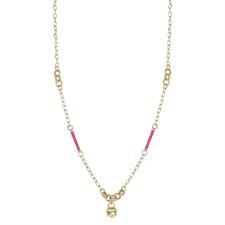 COLLANA CON CAMPANELLA GIRO BARRETTE SMALTO IN ARGENTO 925°/°°