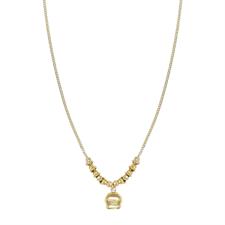 COLLANA CAMPANELLA 1°MIS CATENA GROUMETTA IN ARGENTO 925°/°°