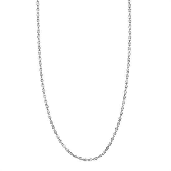 COLLANA MULTI TONDI CIPOLLINA ZIRCONATI RODIO IN ARGENTO 925°/°°