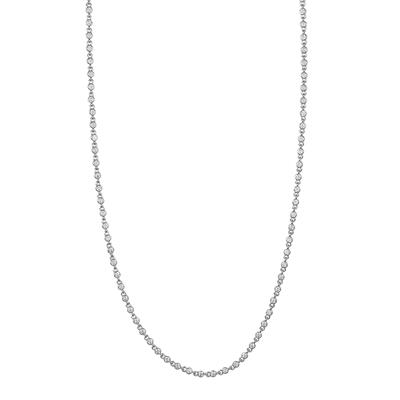 COLLANA MULTI TONDI CIPOLLINA ZIRCONATI RODIO IN ARGENTO 925°/°°