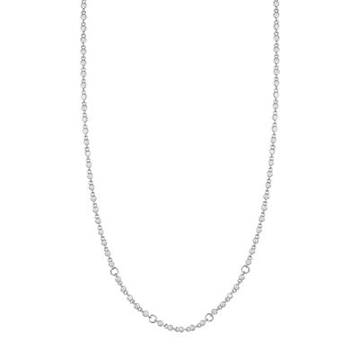 COLLANA MULTI TONDI ZIRCONI 2MM CON TONDI SALDATI IN ARGENTO 925°/°°