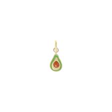 PENDENTE AVOCADO SMALTATO IN ARGENTO 925°/°°